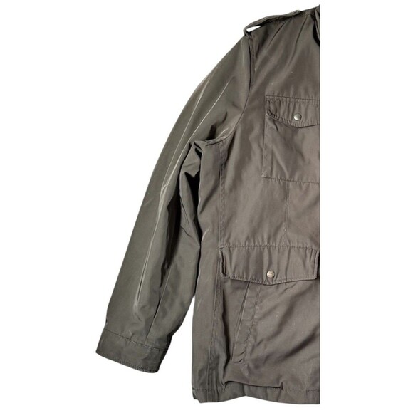 Levis Olive Green Zip Button Front Field Military Jacket Men’s Size XXL - Picture 3 of 10